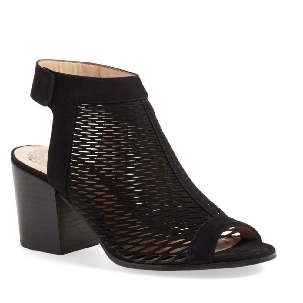 Vince Camuto Lavette Perforated Peep Toe Bootie